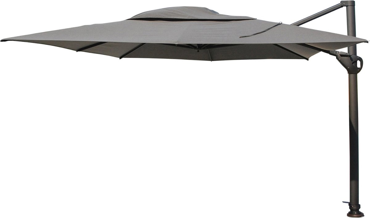 Bol.com 4-Seasons Hacienda Zweefparasol 300x400 - Charcoal aanbieding