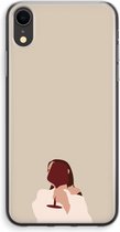 Case Company® - Hoesje geschikt voor iPhone XR hoesje - I drink wine - Soft Cover Telefoonhoesje - Bescherming aan alle Kanten en Schermrand
