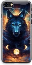 Case Company® - Hoesje geschikt voor iPhone 8 hoesje - Wolf Dreamcatcher - Soft Cover Telefoonhoesje - Bescherming aan alle Kanten en Schermrand