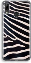 Case Company® - Hoesje geschikt voor Huawei P Smart (2019) hoesje - Zebra - Soft Cover Telefoonhoesje - Bescherming aan alle Kanten en Schermrand