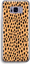 Case Company® - Hoesje geschikt voor Samsung Galaxy S8 hoesje - Panter - Soft Cover Telefoonhoesje - Bescherming aan alle Kanten en Schermrand