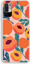 Case Company® - Hoesje geschikt voor Xiaomi Redmi Note 10 5G hoesje - Perzik - Soft Cover Telefoonhoesje - Bescherming aan alle Kanten en Schermrand