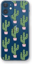 Case Company® - Hoesje geschikt voor iPhone 12 hoesje - Cactus Lover - Soft Cover Telefoonhoesje - Bescherming aan alle Kanten en Schermrand