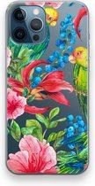 Case Company® - Hoesje geschikt voor iPhone 12 Pro hoesje - Papegaaien - Soft Cover Telefoonhoesje - Bescherming aan alle Kanten en Schermrand