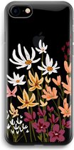 Case Company® - Hoesje geschikt voor iPhone 7 hoesje - Painted wildflowers - Soft Cover Telefoonhoesje - Bescherming aan alle Kanten en Schermrand