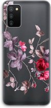 Case Company® - Hoesje geschikt voor Samsung Galaxy A03S hoesje - Mooie bloemen - Soft Cover Telefoonhoesje - Bescherming aan alle Kanten en Schermrand