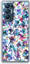 Case Company® - Hoesje geschikt voor Oppo Find X3 Neo hoesje - Hibiscus Flowers - Soft Cover Telefoonhoesje - Bescherming aan alle Kanten en Schermrand
