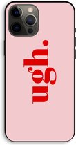 Case Company® - Hoesje geschikt voor iPhone 12 Pro Max hoesje - Ugh - Biologisch Afbreekbaar Telefoonhoesje - Bescherming alle Kanten en Schermrand