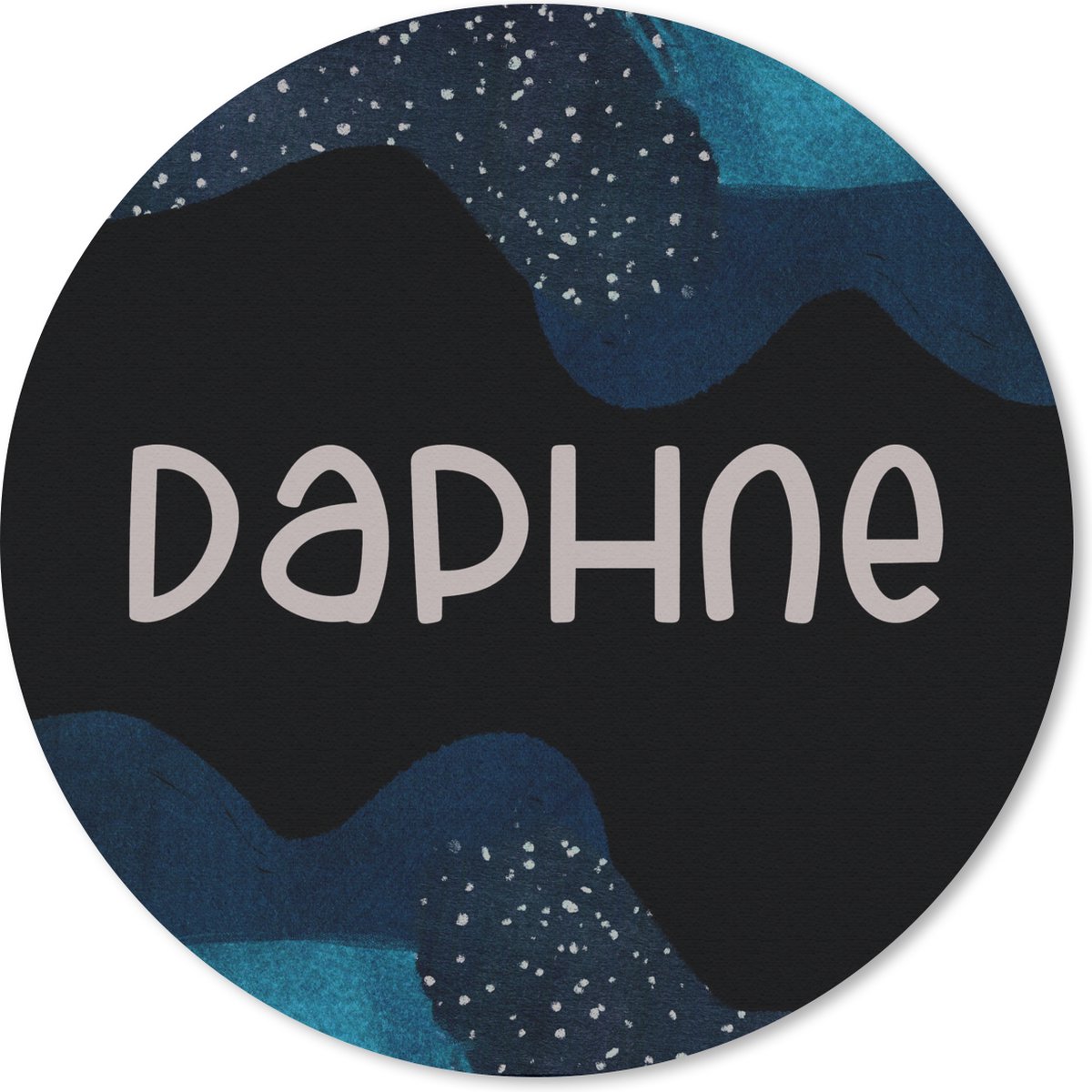 Muismat rond 40x40 cm - Mousepad Daphne - Pastel - Meisje - Ronde muismatten