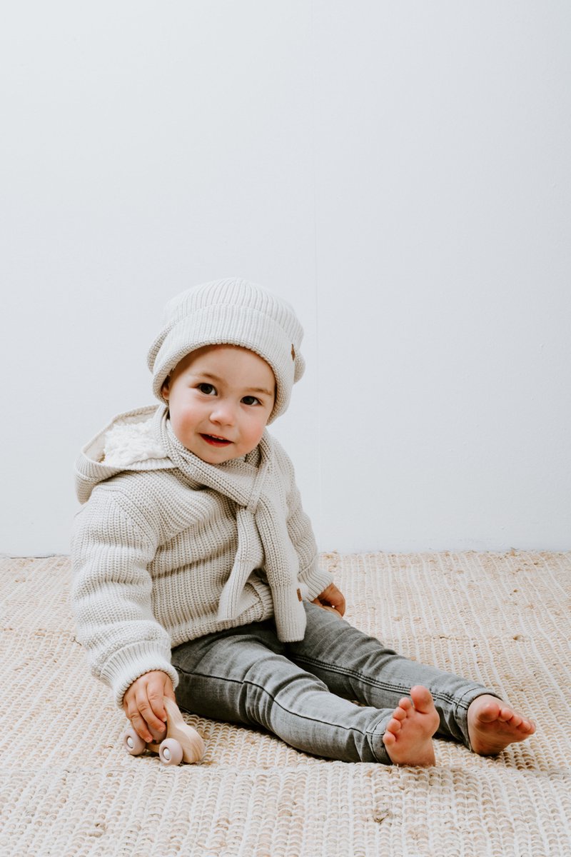 Bonnet teddy Soul Warm linen (12-18 mois) : Baby's Only