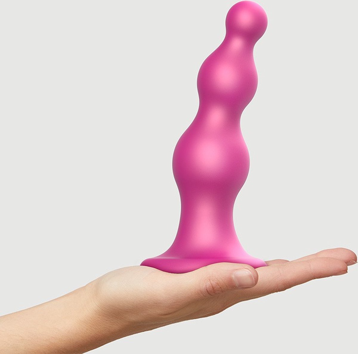 Goedkoopste Strap-On-Me - Dildo Plug Beads - Metallic Roze - Maat L
