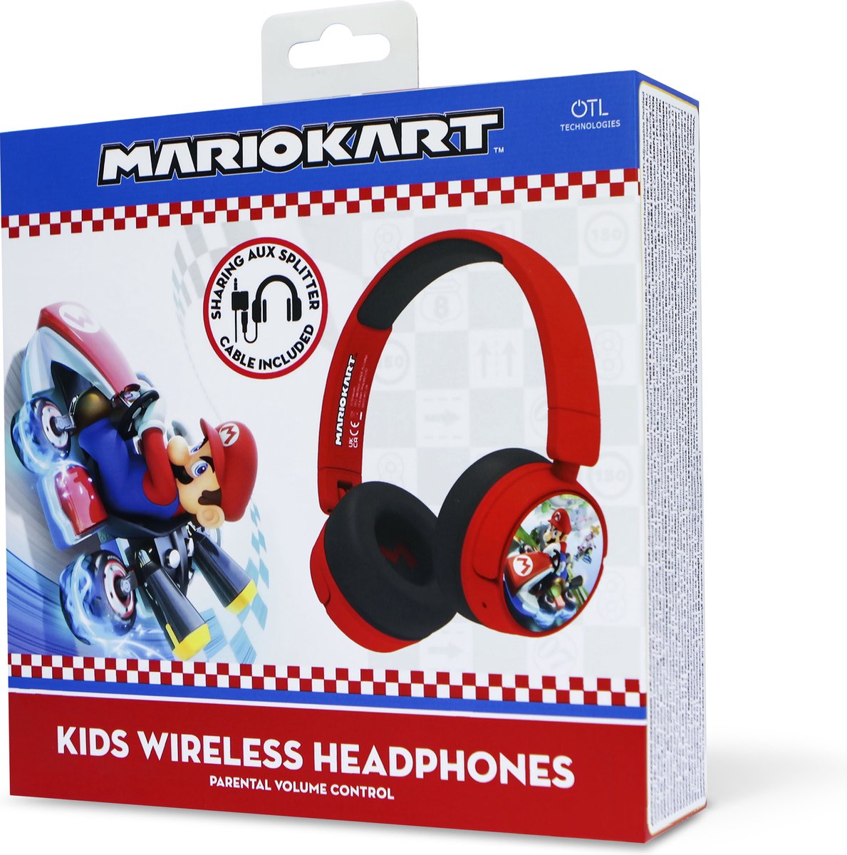 Mario Kart Wireless Junior Headphones - Volume Limiting