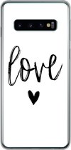 Geschikt voor Samsung Galaxy S10 hoesje - Love - Spreuken - Quotes - Siliconen Telefoonhoesje