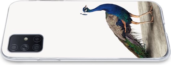 Coque Samsung Galaxy A51 - Paon - Ressorts - Vogel - Enfants - Garçons - Filles - Coque de téléphone en Siliconen