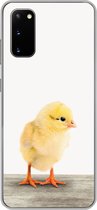 Geschikt voor Samsung Galaxy S20 hoesje - Kuiken - Dieren - Jongens - Meisjes - Kinderen - Siliconen Telefoonhoesje