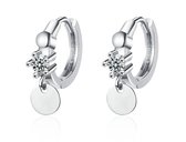 Oorringen - zilverkleurig - 925 zilver plated - dames oorbellen - Zirkonia - cadeau voor vrouw - Liefs Jade