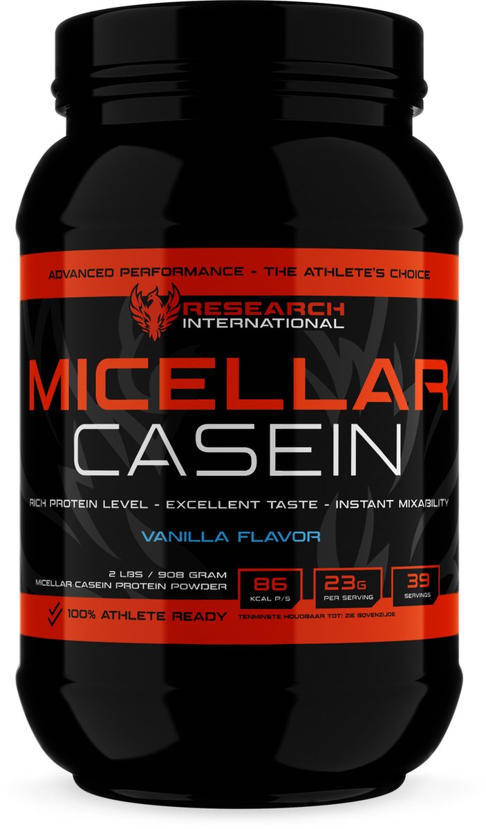 Research Micellar Casein - Caseïne eiwitten - 908 gram - Vanilla