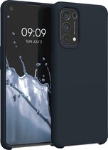kwmobile telefoonhoesje geschikt voor Oppo Find X3 Lite - Hoesje met siliconen coating - Smartphone case in bosbesblauw