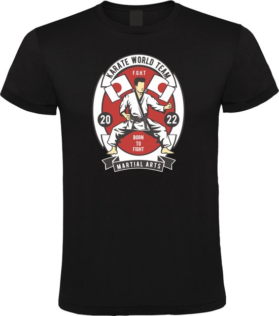 Klere-Zooi - Karate World Team - Heren T-Shirt - 4XL