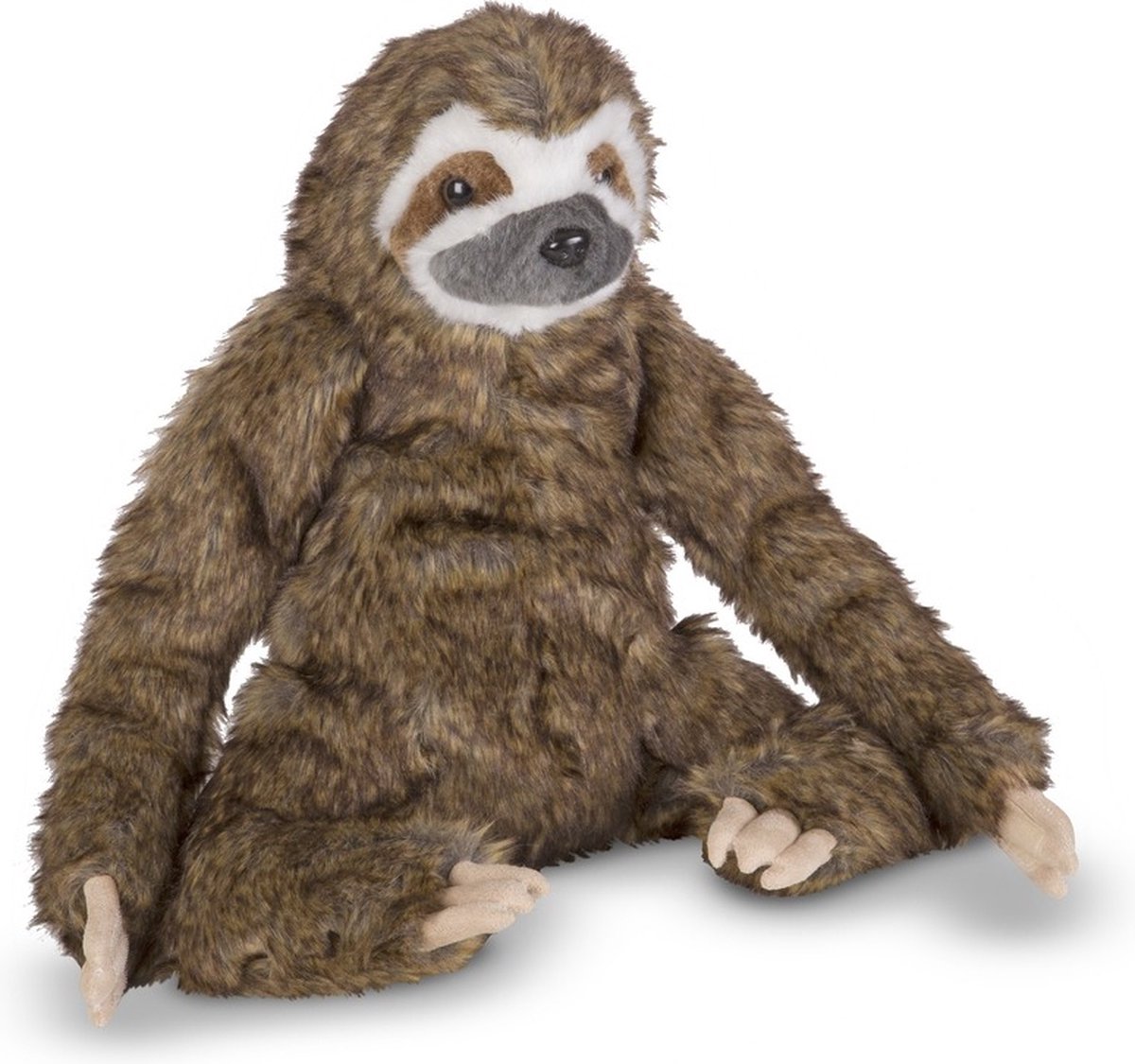 Melissa & Doug pluche luiaard knuffel 37 cm - Pluche speelgoed knuffeldieren voor kinderen