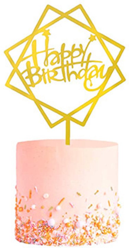 Taartdecoratie 10e verjaardag zilverblauwe taarttopper - Happy Birthday voor jongens en meisjes met 10 taartdecoraties (zilverblauw