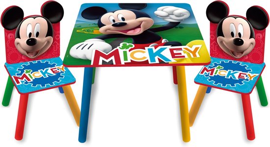 Arditex Meuble enfant Mickey Mouse 50 X 50 Cm Bois 3 pièces | bol.com