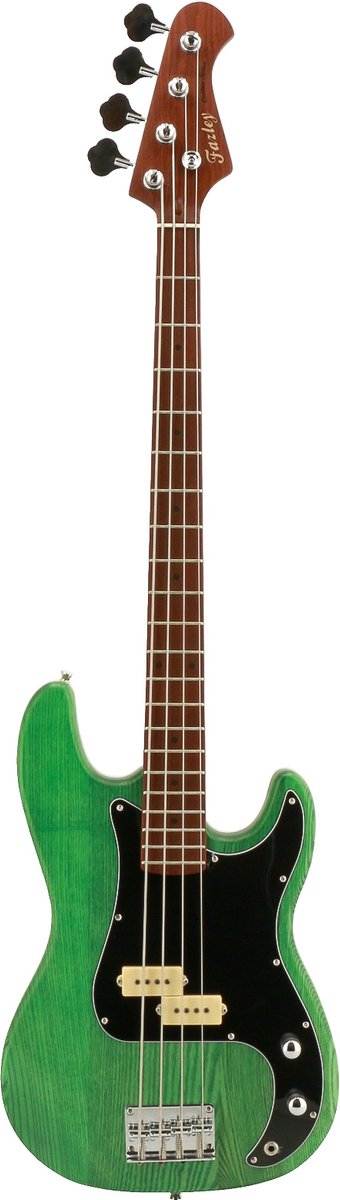 Fazley Outlaw Series Peacemaker Plus Green elektrische basgitaar met gigbag