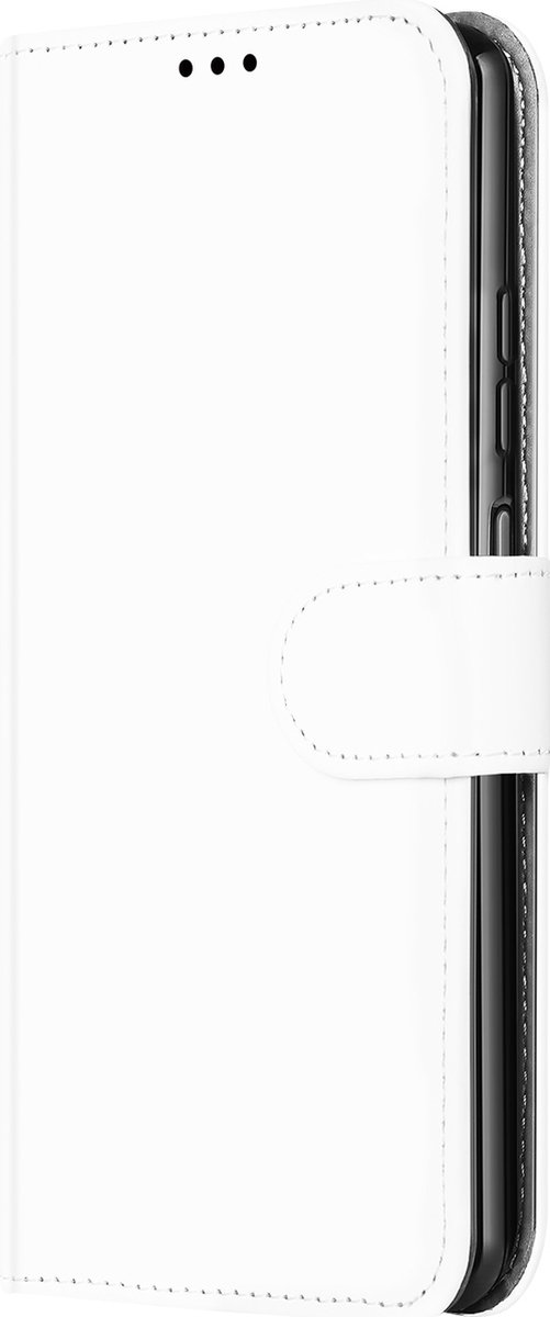 Book Case Telefoonhoesje voor de Xiaomi Poco X4 Pro 5G Wit met Pasjeshouder