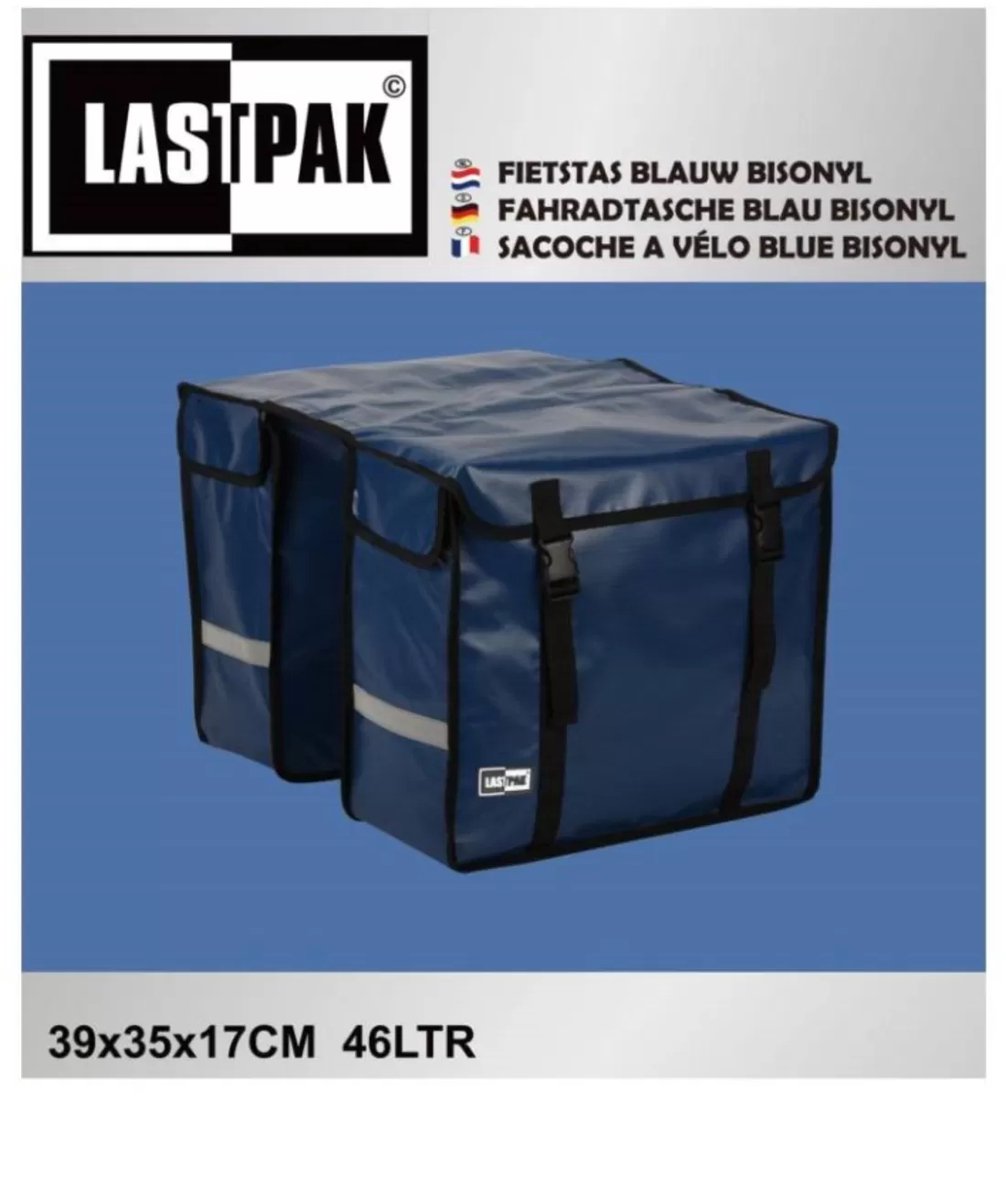 Lastpak - Dubbele Fietstas - 46 Liter - blauw - fiets zak - heel handig in gebruik