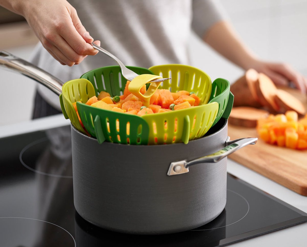 Joseph Joseph Bloom stoominziet - Opvouwbaar - Groen - 16 cm — cadeau in Kookcadeaus - foto 4