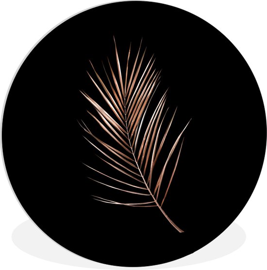 Cercle mural - Plastique - Or - Branche - Feuille - ⌀ 150 cm