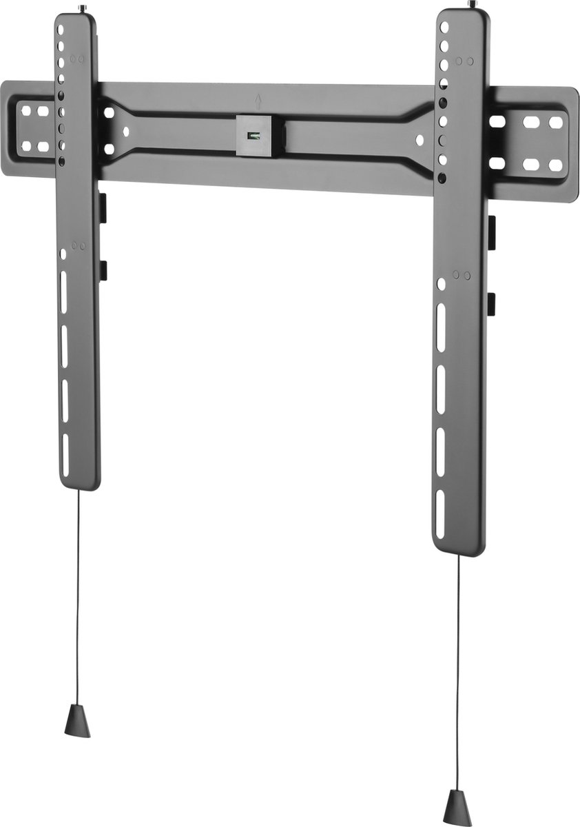 DELTACO OFFICE ARM-0151, Vaste TV Beugel met waterpas, 37"-70 inch, max. 35 kg, zwart