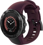 Siliconen Smartwatch bandje - Geschikt voor Suunto 5 siliconen bandje - aubergine - Strap-it Horlogeband / Polsband / Armband
