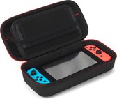 2BEFUN® Case geschikt voor Nintendo Switch inclusief screenprotector - Ook geschikt voor de OLED - Accessoires - Beschermhoes - Hoes - Games - Zwart - Cadeau voor kinderen en man/vrouw