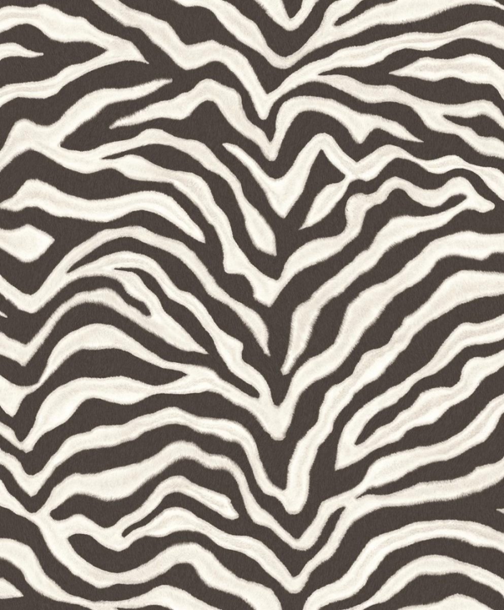 Zebraprint - Behang - Dieren - Vliesbehang - Wandbekleding - Natural FX - 0,53 x 10,05 M.