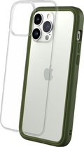 Rhinoshield Hoesje geschikt voor Apple iPhone 13 Pro Max Telefoonhoesje Hardcase | Rhinoshield MOD NX Backcover Shockproof | Schokbestendig iPhone 13 Pro Max Telefoonhoesje | Anti Shock Proof - Camo Green | Transparant, groen
