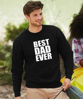 Vaderdag Trui Best Dad Ever 2 | Kleur Zwart | Maat XL | Vaderdag Kados / Cadeautjes