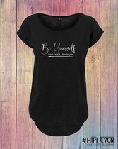 Chemise Dos Long "Be Yourself" Zwart / XL (44)