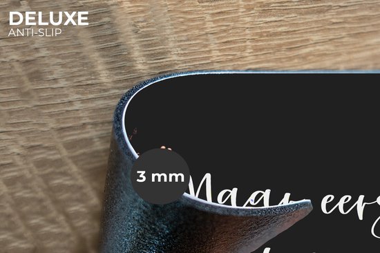 Set de Table - Napperons en Plastique - Tasses à Expresso - Mais Premier Café - Café - Citation - Dire - 45x30 cm - 6 Pièces - Résistant à la Chaleur - Antidérapant - Pad - Amovible