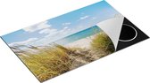 Chefcare Inductie Beschermer Strand en Zee vanuit Duinen - 85x55 cm - Afdekplaat Inductie - Kookplaat Beschermer - Inductie Mat
