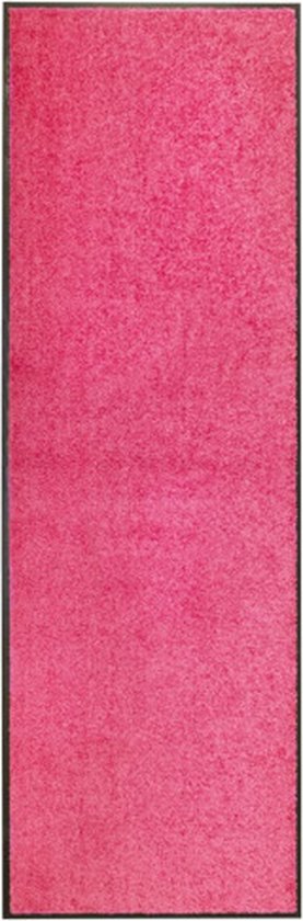 vidaXL Deurmat wasbaar 60x90 cm rood