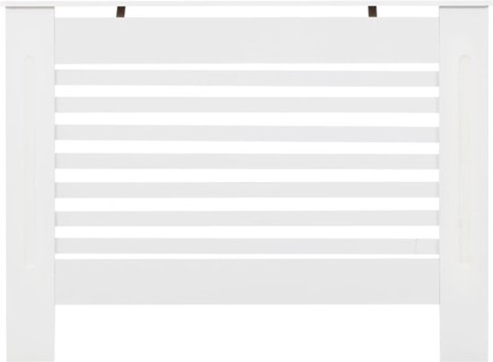 vidaXL Radiatorombouw 112x19x81.5 cm MDF wit