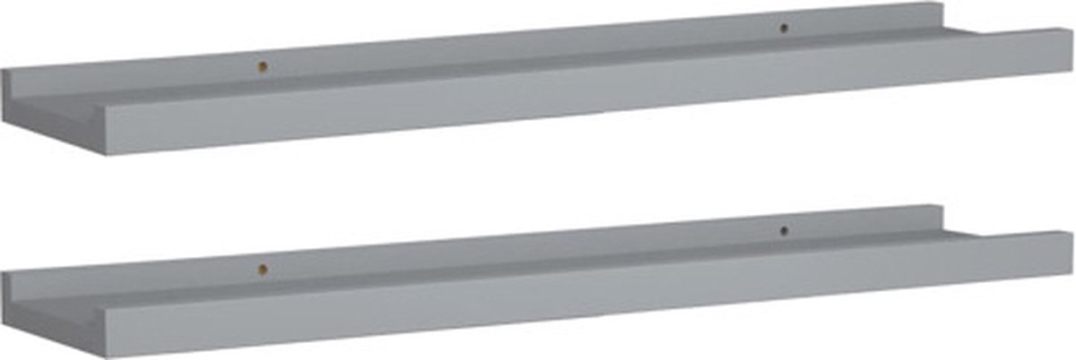 Estantes De Pared Multiusos 4 Piezas Color Negro 60x9x3 Cm | Envío gratis