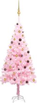 vidaXL-Kunstkerstboom-met-verlichting-en-kerstballen-210-cm-PVC-roze