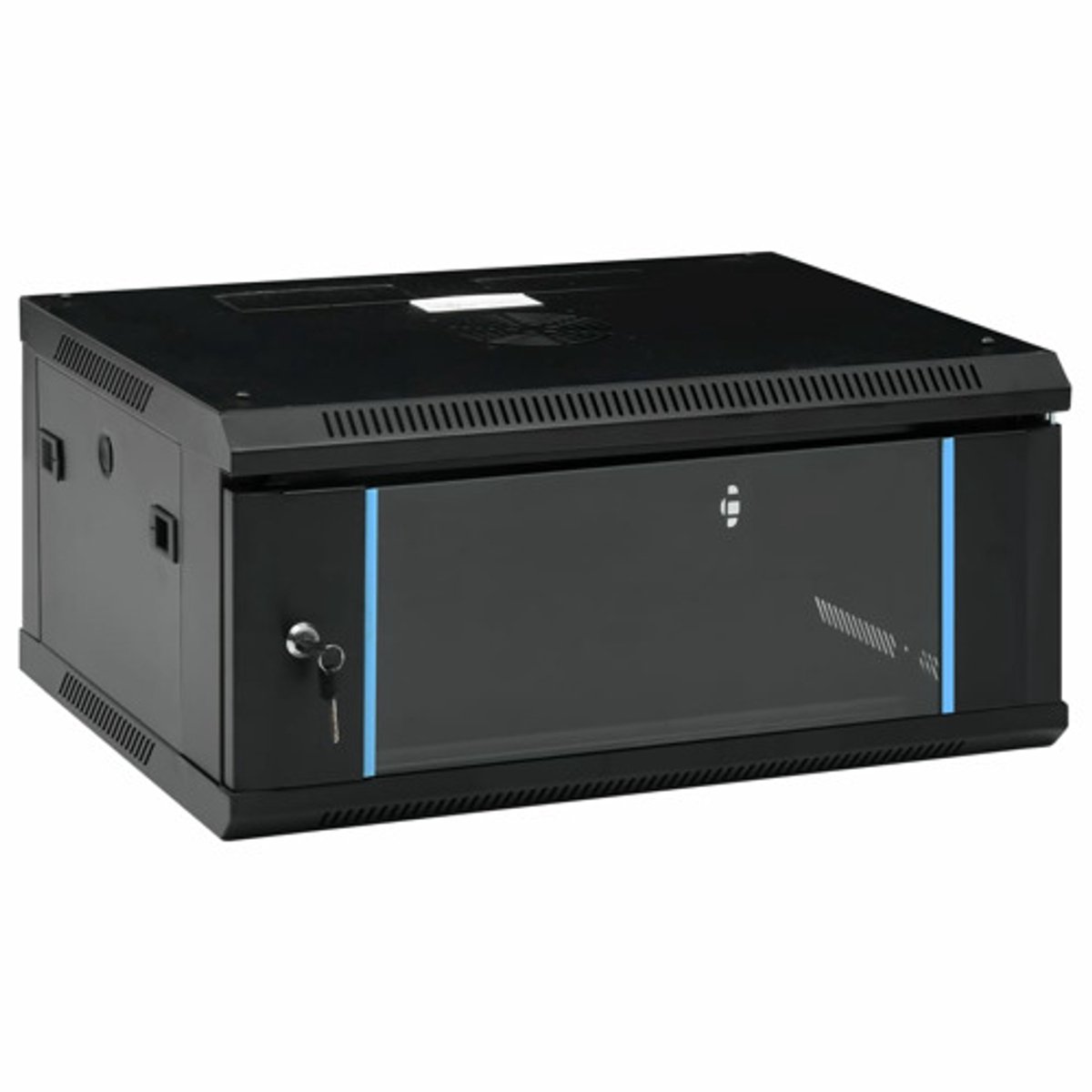 vidaXL Netwerkkast voor aan de muur 4U 19" IP20 600x450x285 mm