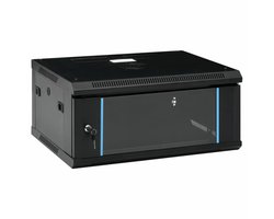 vidaXL – Netwerkkast – voor – aan – de – muur – 4U – 19″ – IP20 – 600x450x285 – mm