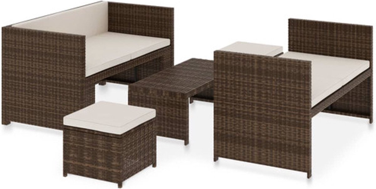 Vidaxl Tuinmeubelset Bruin Tuinset