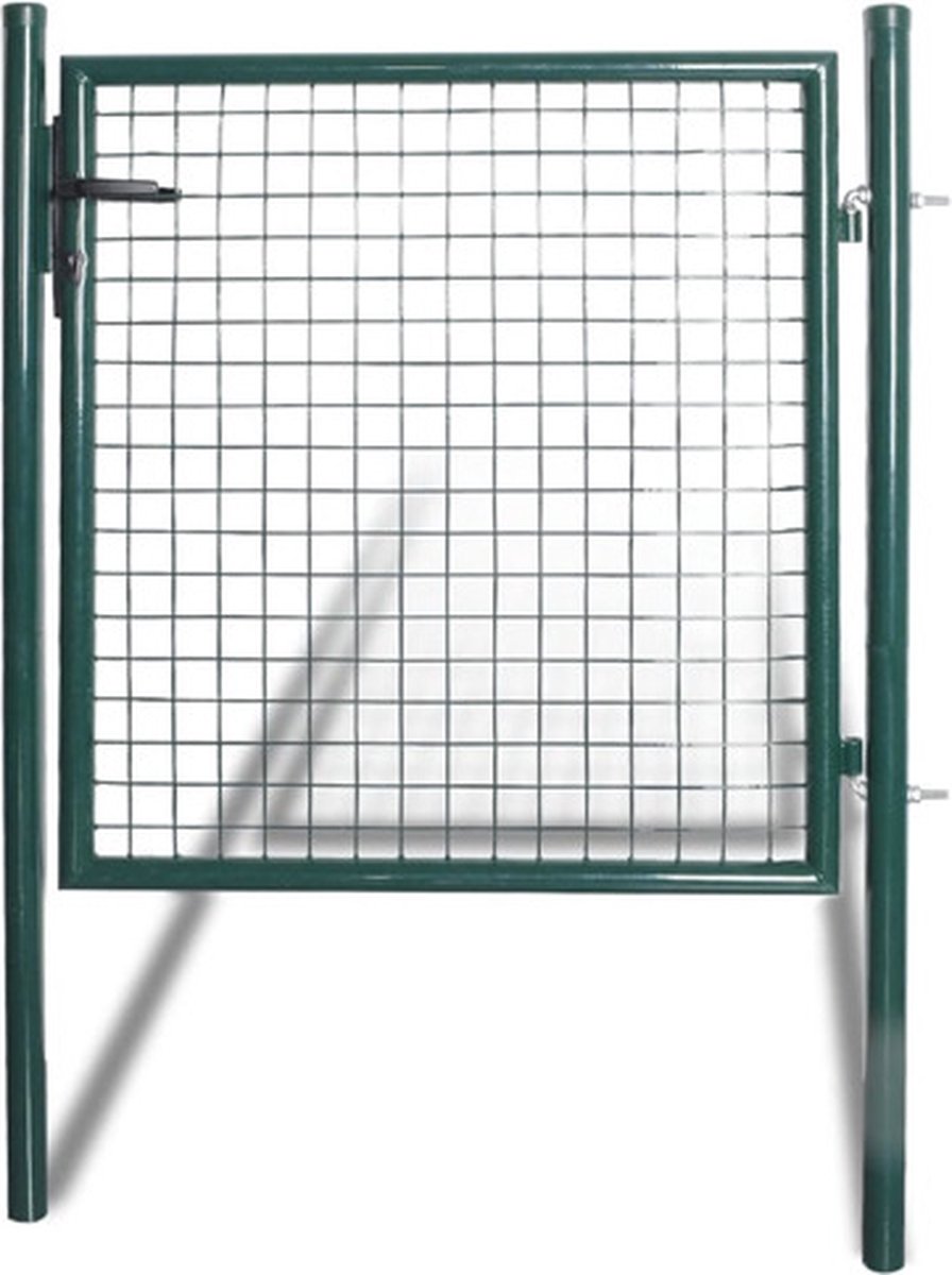 Bol.com vidaXL - Enkele - deur - 100x100 - cm - gepoedercoat - staal aanbieding