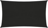 vidaXL - Zonnezeil - 160 - g/m² - 2x5 - m - HDPE - zwart
