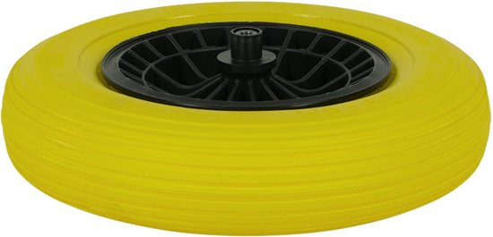 MM Eurotool Lekvrij kruiwagenwiel - Polyurethaan - As 24 cm - Zwaar gebruik - 150 kg draagkracht van MM Eurotool — afbeelding 4